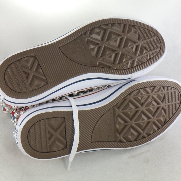 CONVERSE CT All Star Studded High-Tops 'Americana' Sz 7.5 US Wmn 5.5 Men - Picture 8 of 8